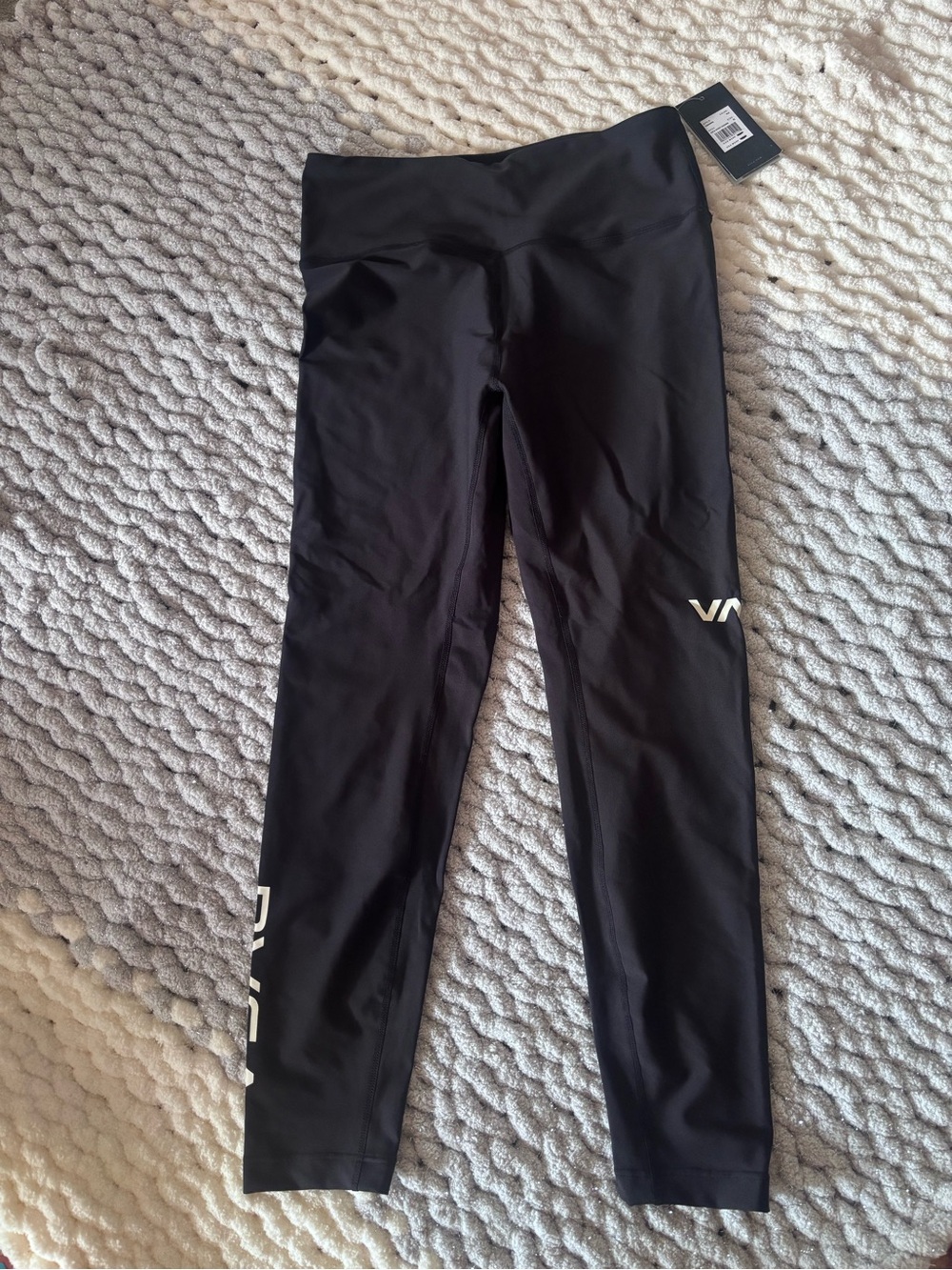 RVCA Black Girls' Performance Leggings - High Waist Active Bottoms